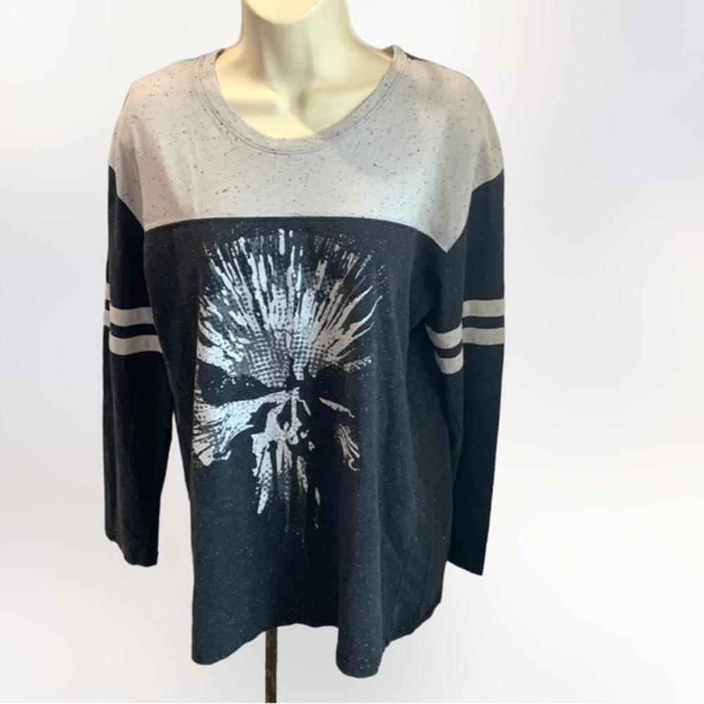 Marvel Long Sleeve Casual‎ Pullover Graphic T-Shirt Size Punisher Size Large